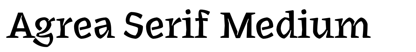 Agrea Serif Medium